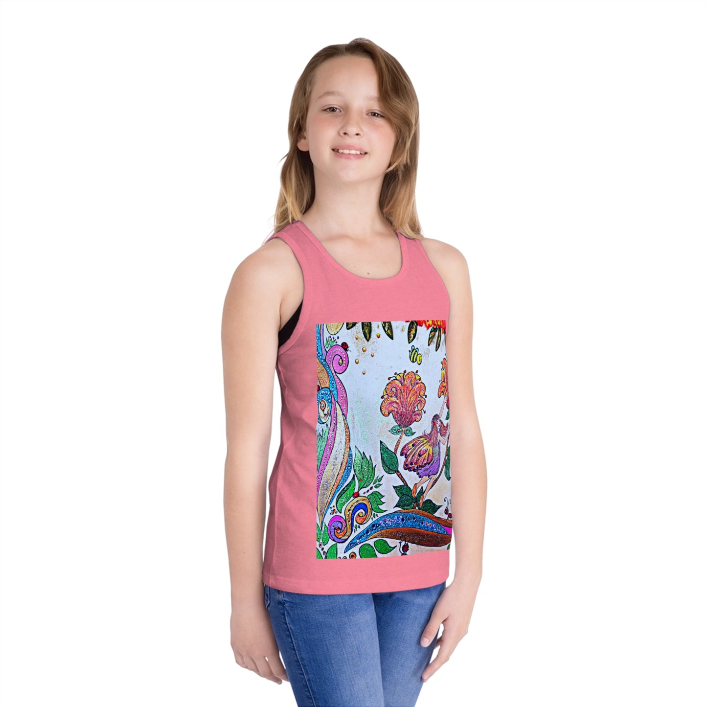 Kids Jersey Tank Top - The Land of Wind Fairies P8