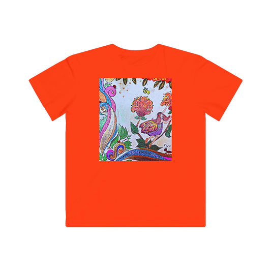 Kids Floral Fantasy Tee — Colorful Whimsical Garden Print