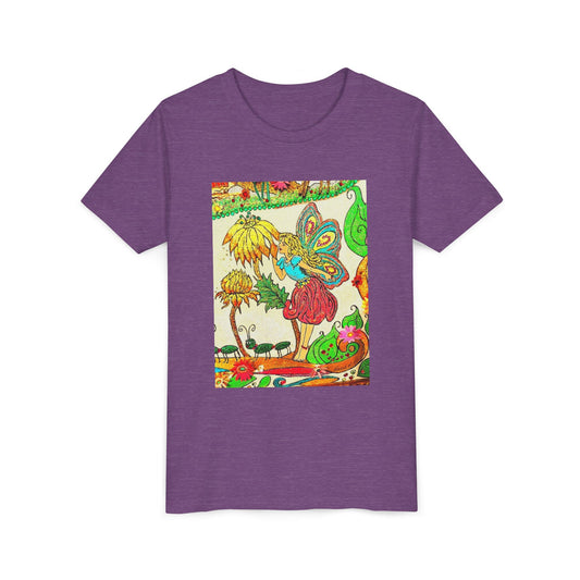 Youth Short Sleeve Tee – The Land of Wind Fairies™ series - Flower Kiss