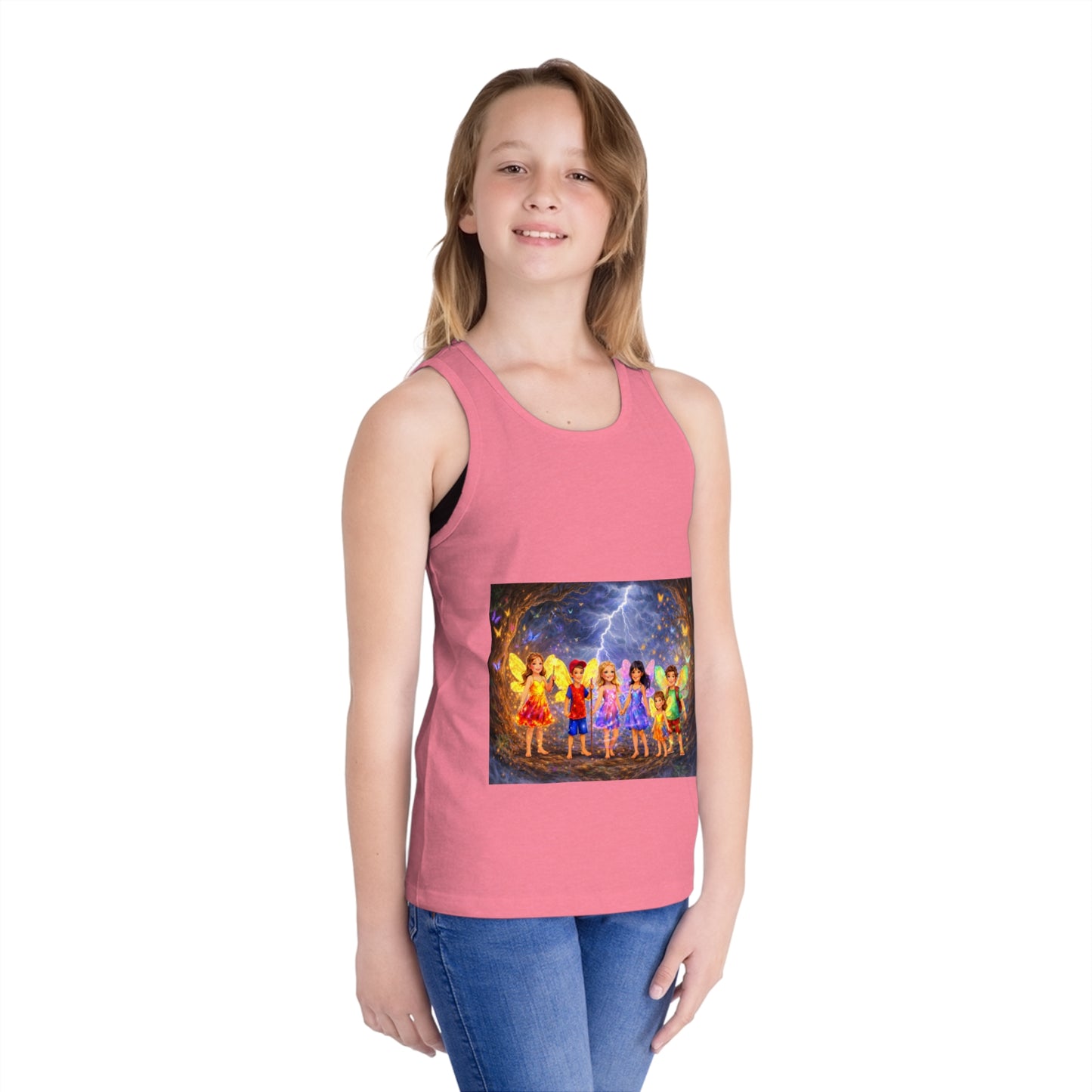 Kids Jersey Tank Top - The Land of Wind Fairies P3