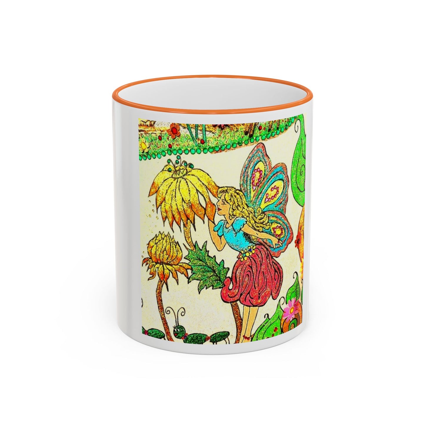 Magical Accent Rim & Handle Mug – Land of Wind Fairies™  Flower Kiss