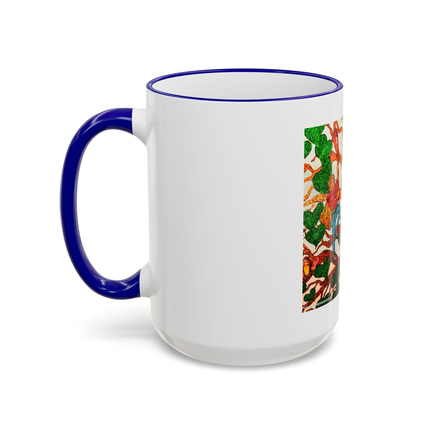 Accent Rim and Handle Mug 11oz - The Land of the Wind Fairies P4