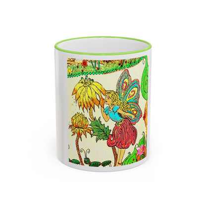 Magical Accent Rim & Handle Mug – Land of Wind Fairies™  Flower Kiss