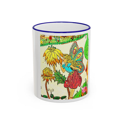 Magical Accent Rim & Handle Mug – Land of Wind Fairies™  Flower Kiss