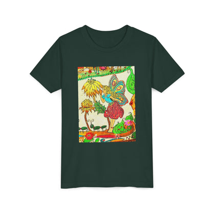 Youth Short Sleeve Tee – The Land of Wind Fairies™ series - Flower Kiss