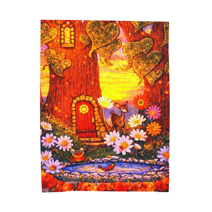 Velveteen Plush Fair Land Blanket — The Land of Wind Fairies Throw