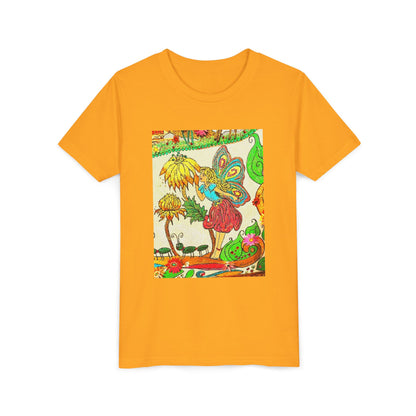 Youth Short Sleeve Tee – The Land of Wind Fairies™ series - Flower Kiss