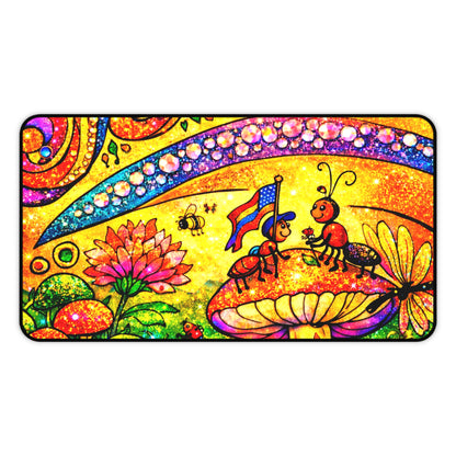 Land of Wind Fairy Desk Mat — Colorful Fairy Garden