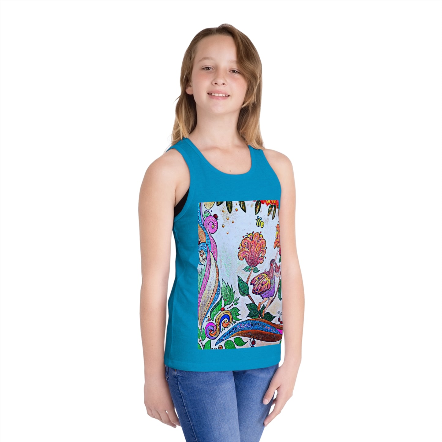 Kids Jersey Tank Top - The Land of Wind Fairies P8