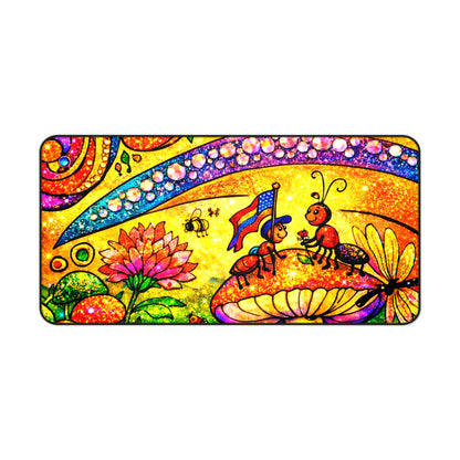 Land of Wind Fairy Desk Mat — Colorful Fairy Garden