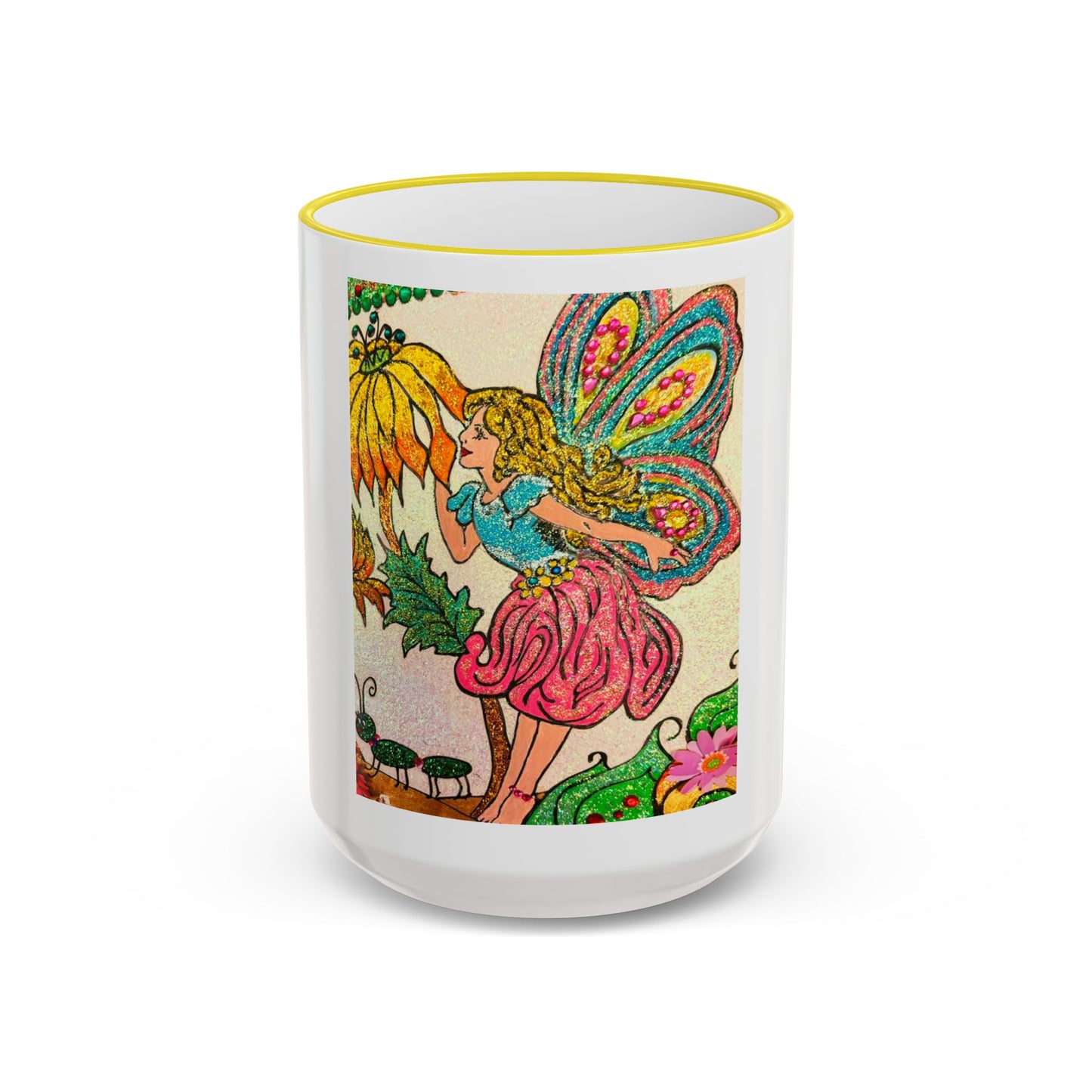 Magical Accent Rim & Handle Mug – Land of Wind Fairies™  Flower Kiss