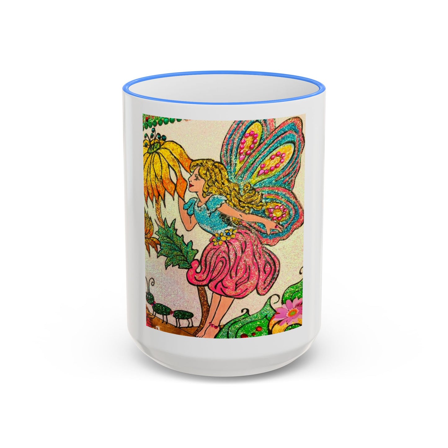 Magical Accent Rim & Handle Mug – Land of Wind Fairies™  Flower Kiss