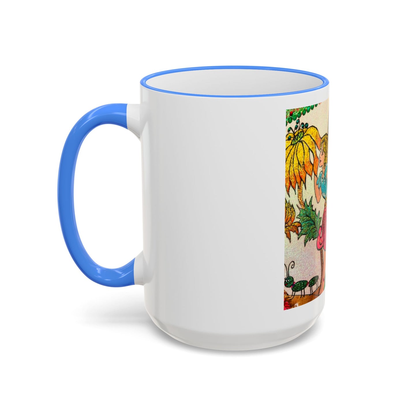 Magical Accent Rim & Handle Mug – Land of Wind Fairies™  Flower Kiss