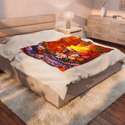 Velveteen Plush Fair Land Blanket — The Land of Wind Fairies Throw