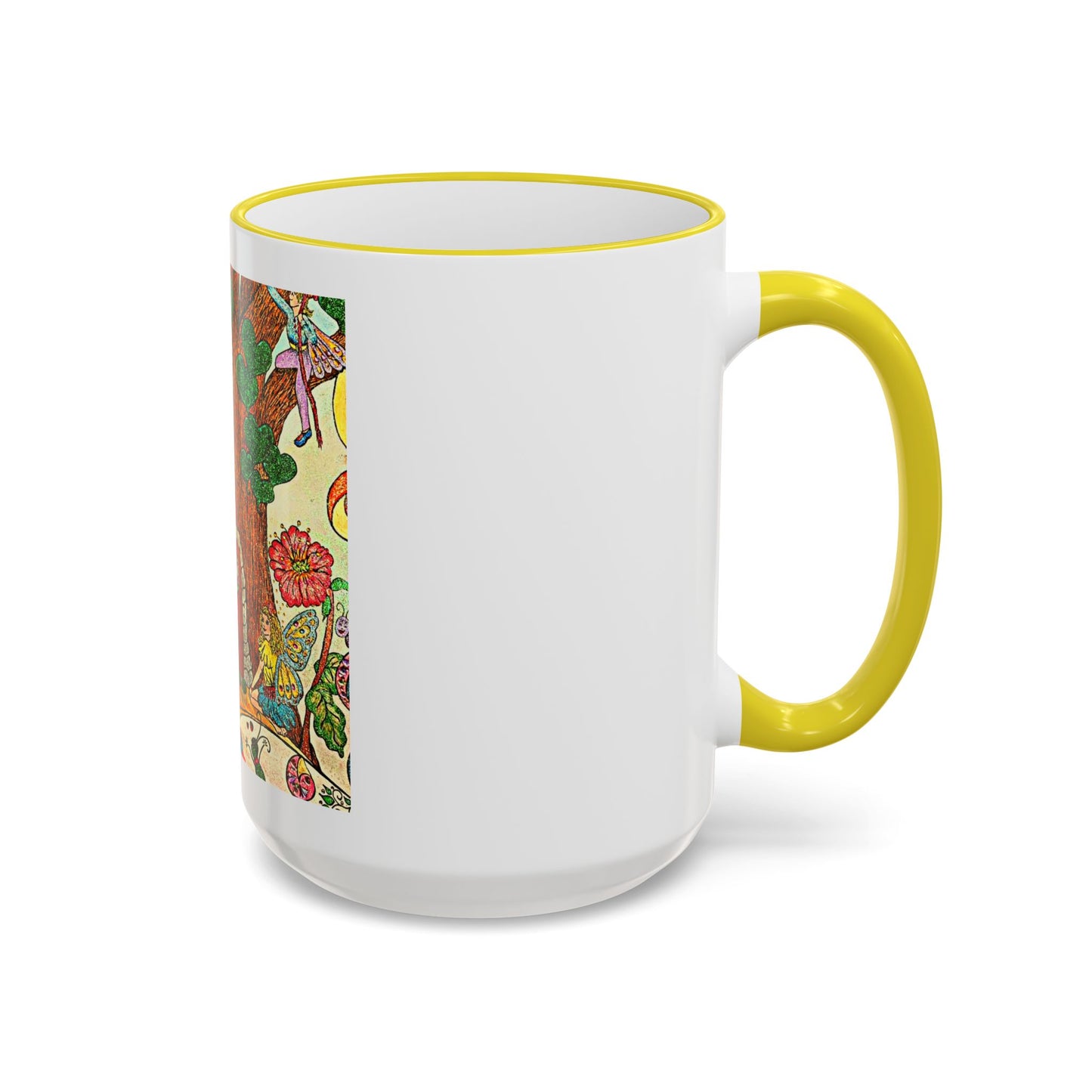 Accent Rim and Handle Mug 11oz - The Land of the Wind Fairies P20
