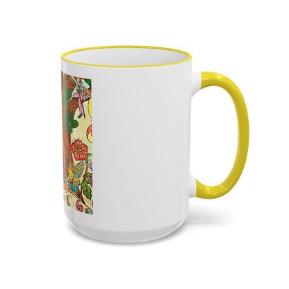 Accent Rim and Handle Mug 11oz - The Land of the Wind Fairies