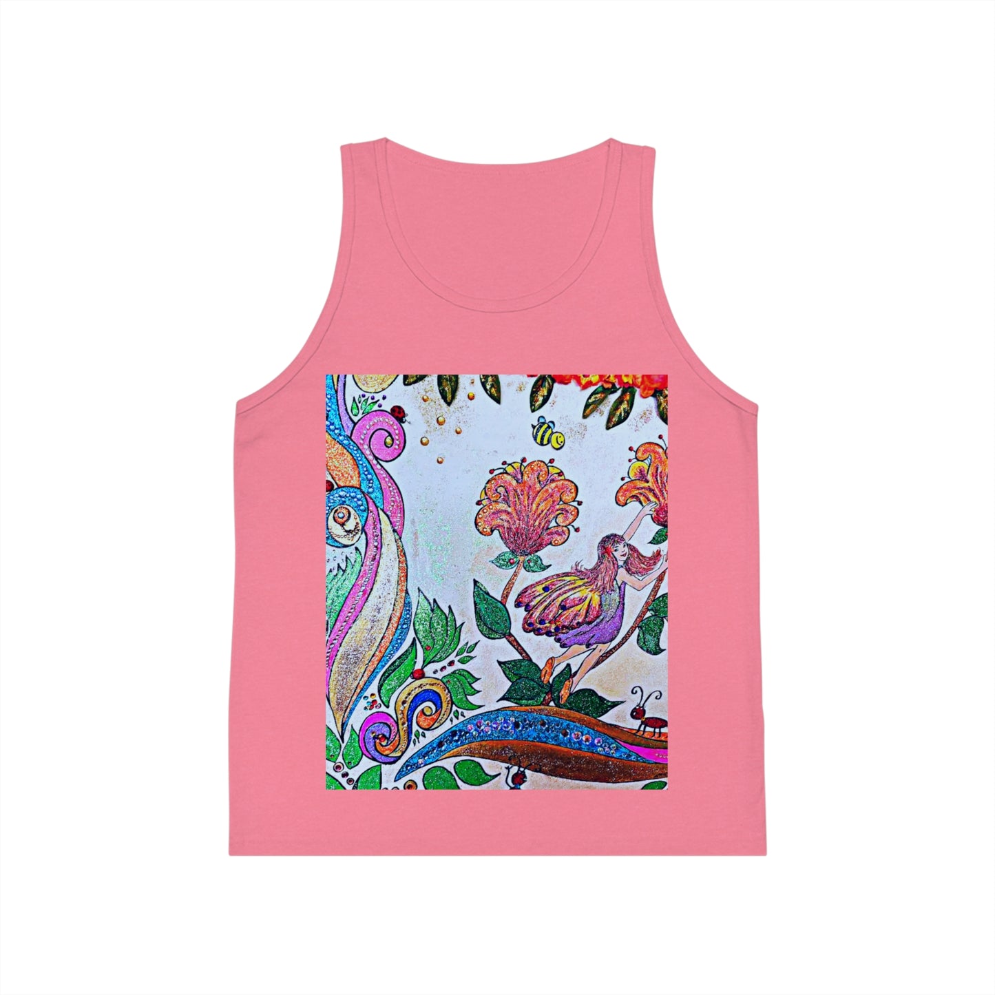 Kids Jersey Tank Top - The Land of Wind Fairies P8