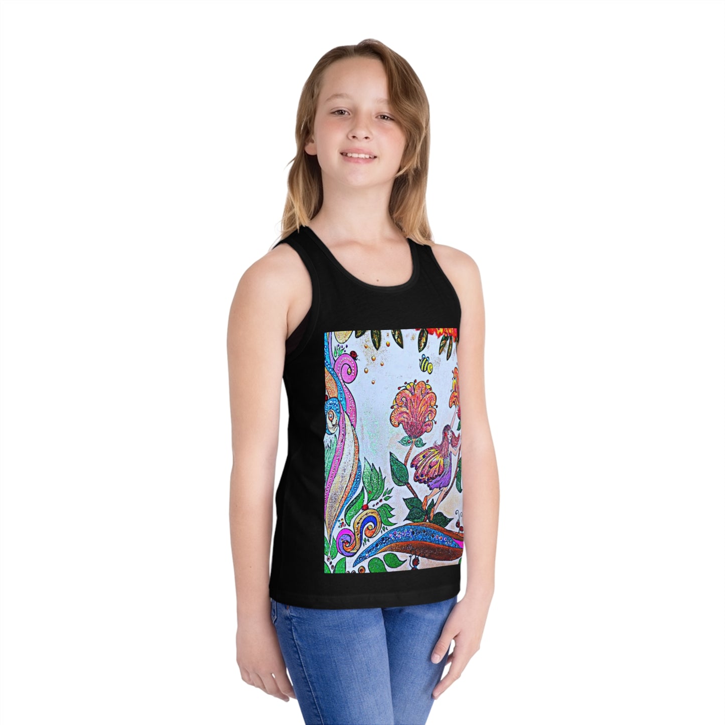 Kids Jersey Tank Top - The Land of Wind Fairies P8