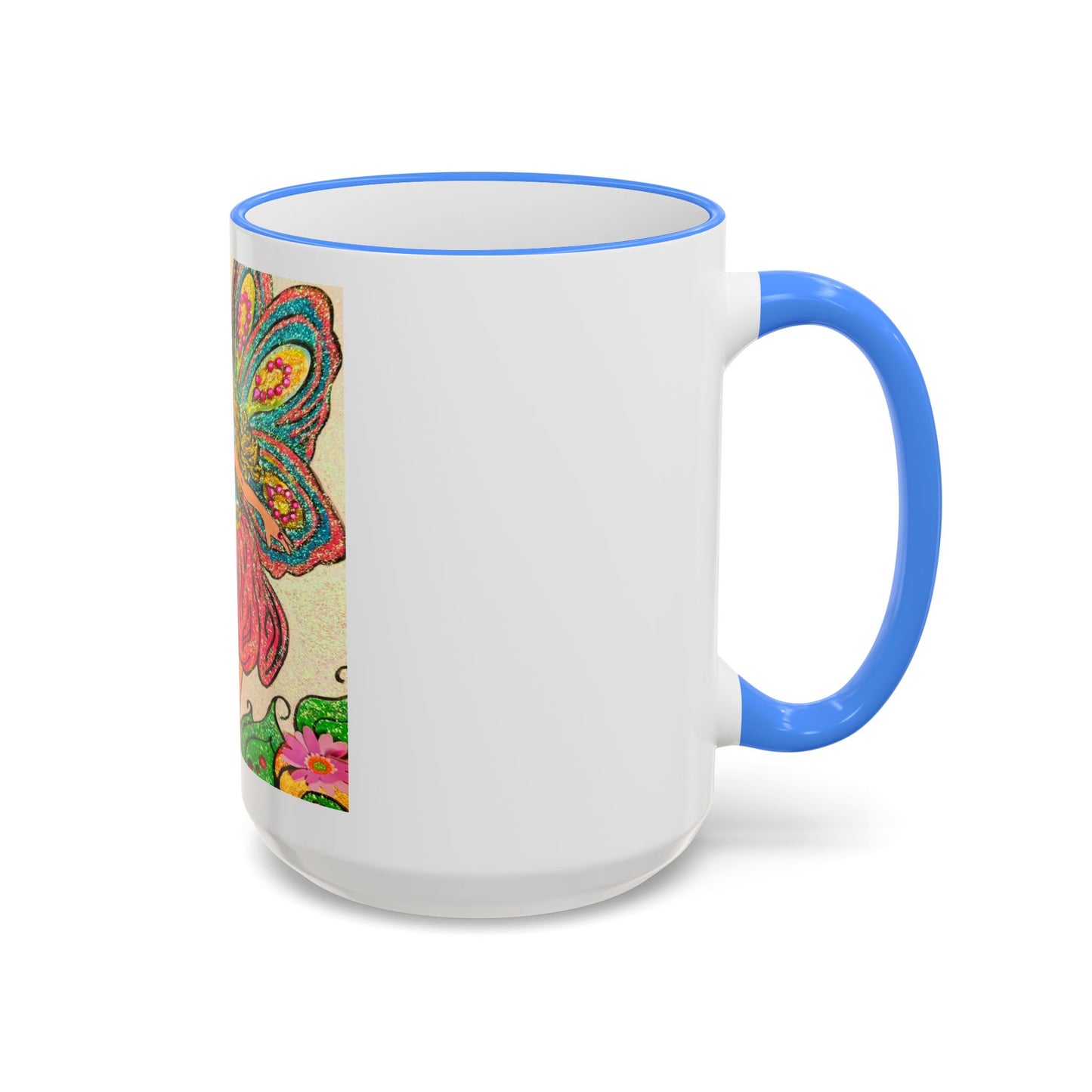Magical Accent Rim & Handle Mug – Land of Wind Fairies™  Flower Kiss