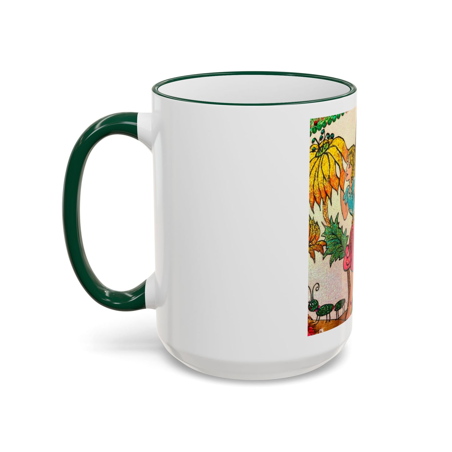 Magical Accent Rim & Handle Mug – Land of Wind Fairies™  Flower Kiss