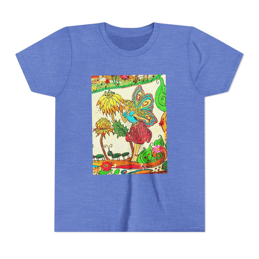 Youth Short Sleeve Tee – The Land of Wind Fairies™ series - Flower Kiss