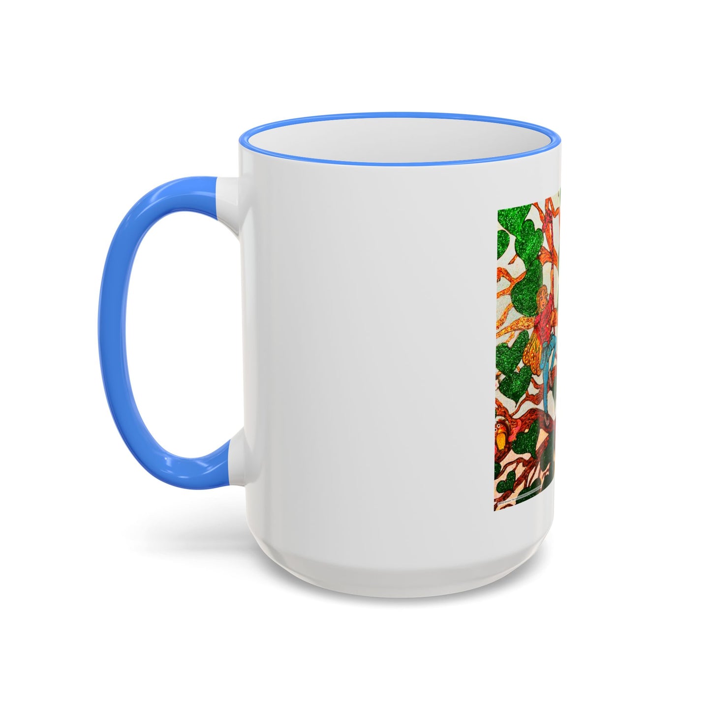 Accent Rim and Handle Mug 11oz - The Land of the Wind Fairies P4