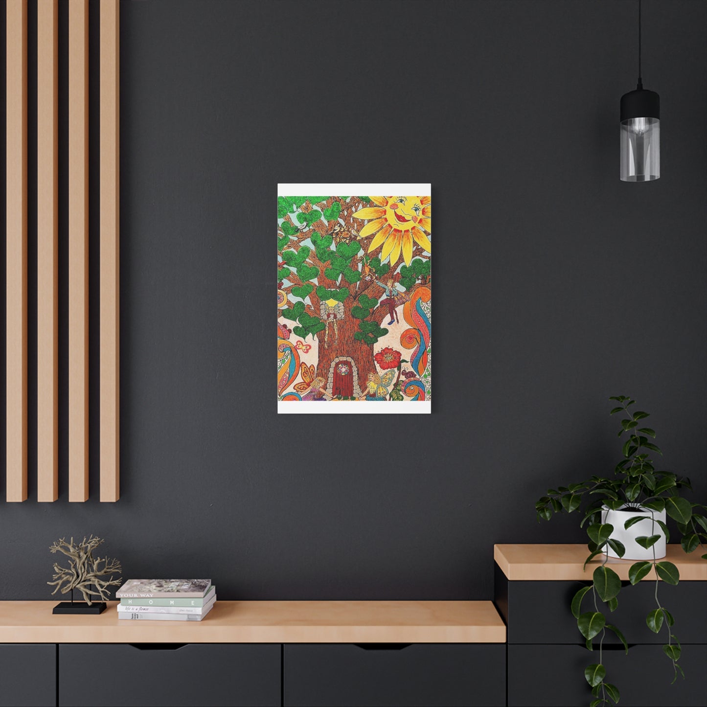 Canvas Fairy Wall Art – The Old Oak Tree | The Land of Wind Fairies Series