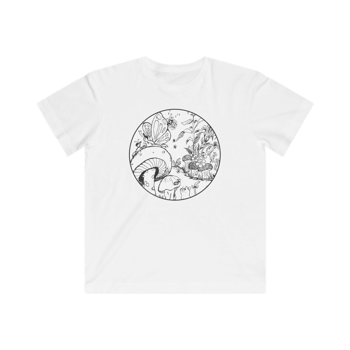 Kids fine jersey Tee - From Fairy Mushroom Garden™