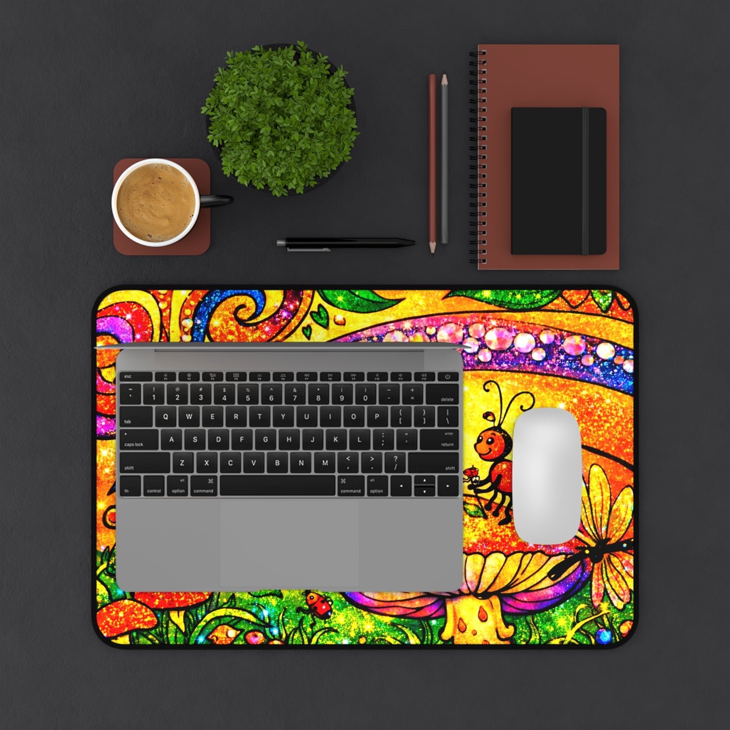 Land of Wind Fairy Desk Mat — Colorful Fairy Garden