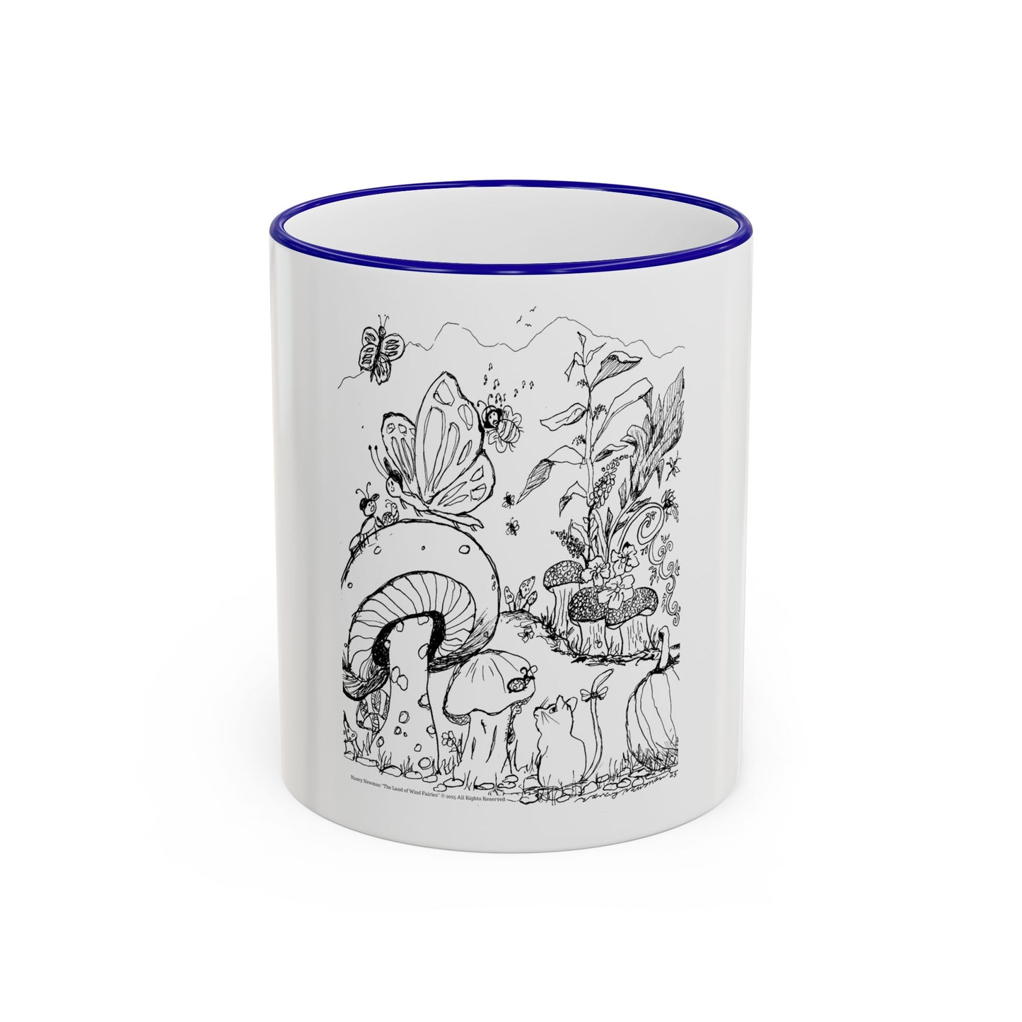 Mug 11oz with Handle – Wind Fairy Mushroom Garden™ (Land of Wind Fairies™)