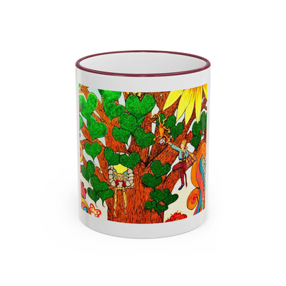 Accent Rim and Handle Mug 11oz - The Land of the Wind Fairies