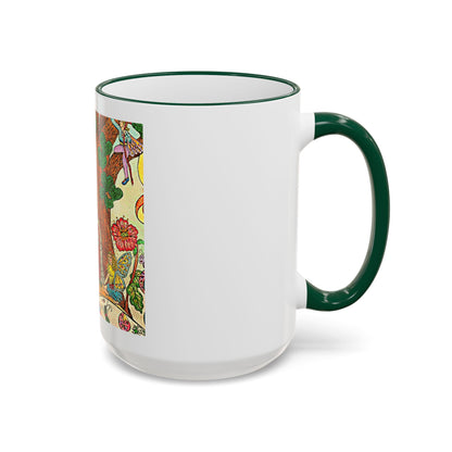 Accent Rim and Handle Mug 11oz - The Land of the Wind Fairies