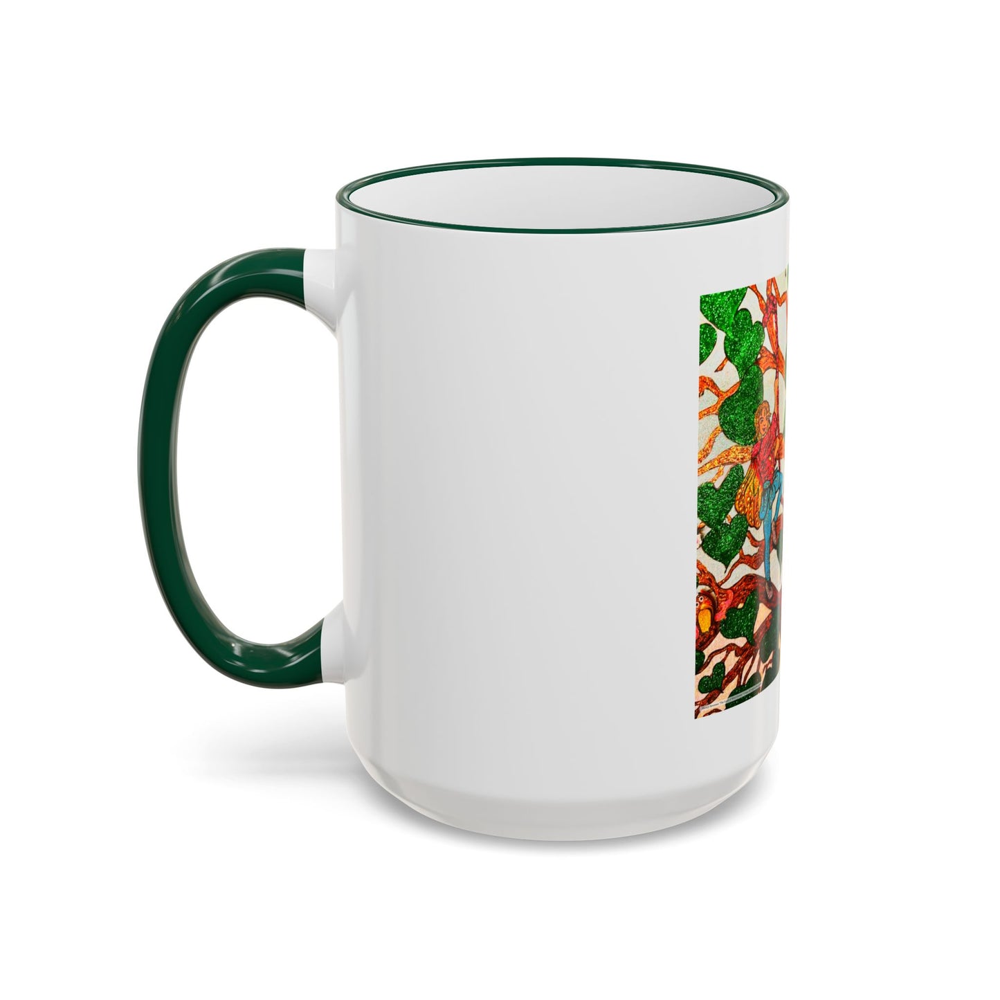 Accent Rim and Handle Mug 11oz - The Land of the Wind Fairies P4