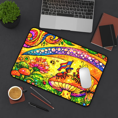Land of Wind Fairy Desk Mat — Colorful Fairy Garden
