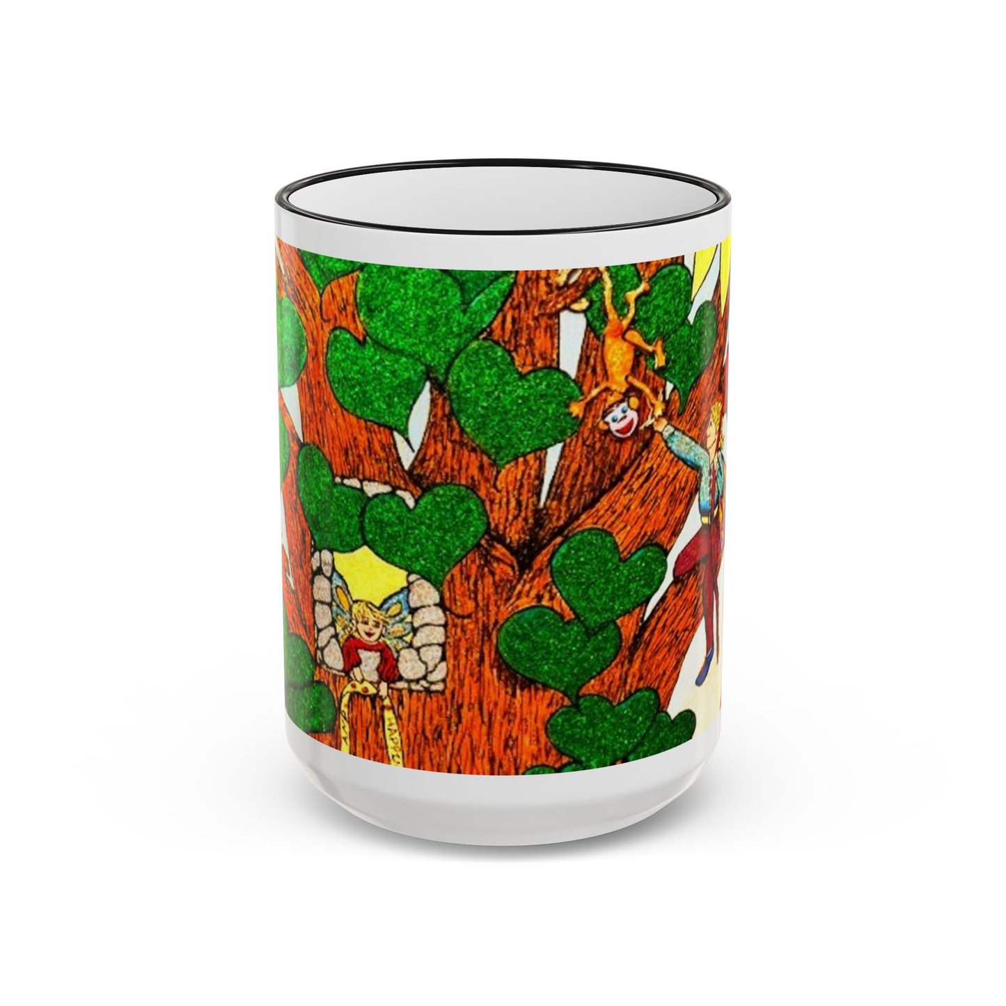 Accent Rim and Handle Mug 11oz - The Land of the Wind Fairies