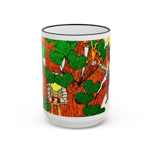 Accent Rim and Handle Mug 11oz - The Land of the Wind Fairies