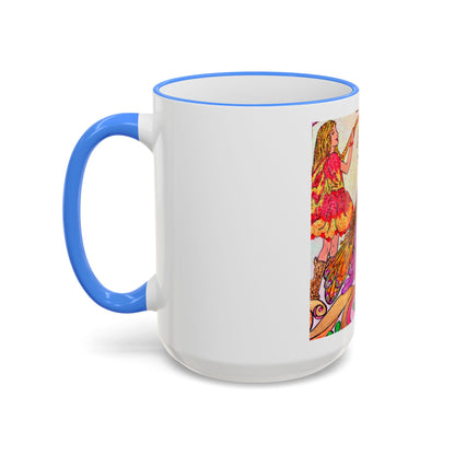 Accent Rim and Handle Mug 11oz - The Land of the Wind Fairies