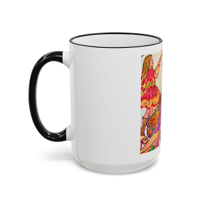 Accent Rim and Handle Mug 11oz - The Land of the Wind Fairies