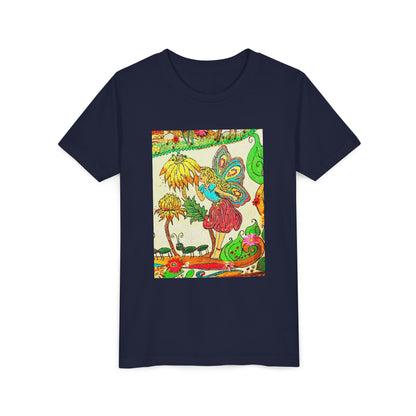Youth Short Sleeve Tee – The Land of Wind Fairies™ series - Flower Kiss