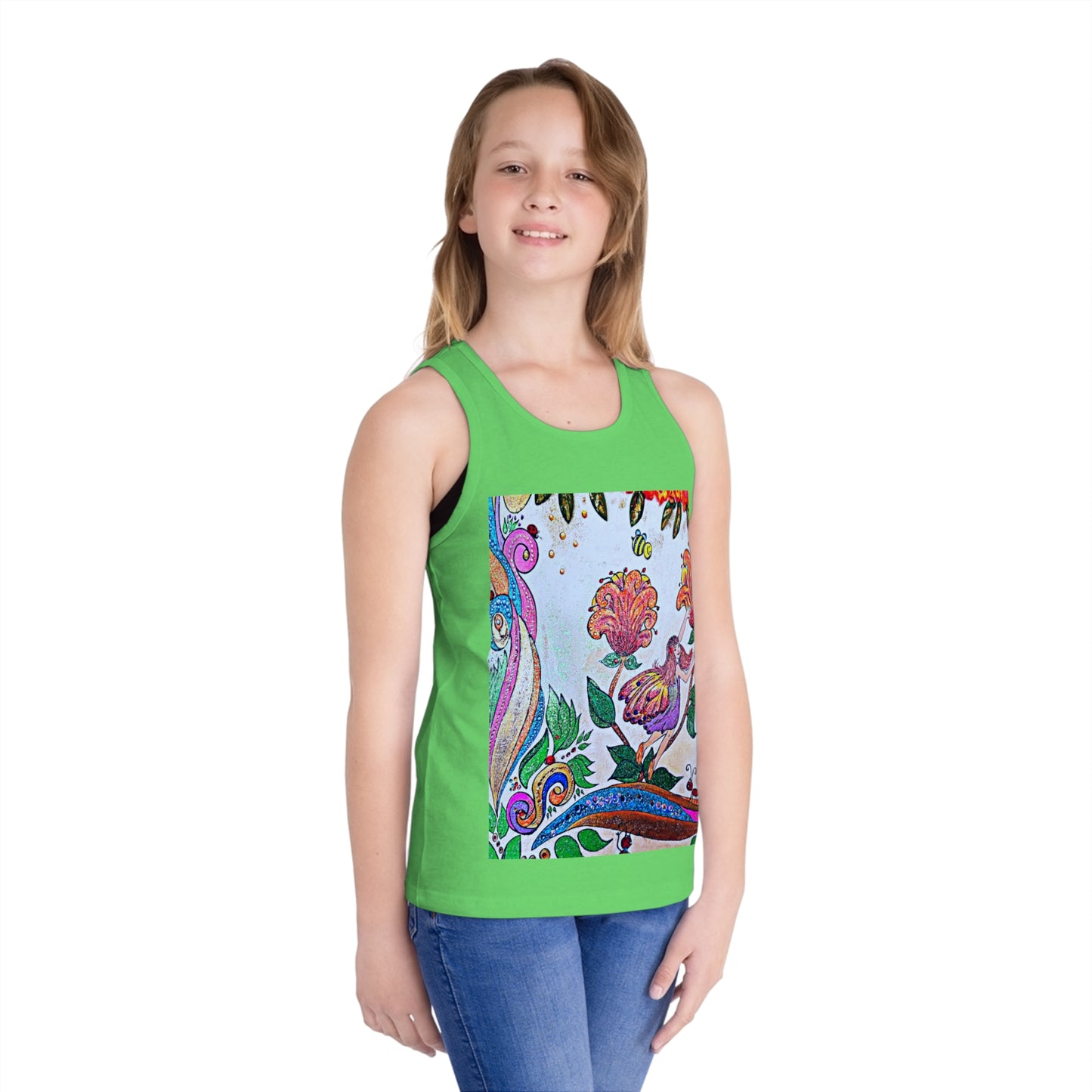 Kids Jersey Tank Top - The Land of Wind Fairies P8
