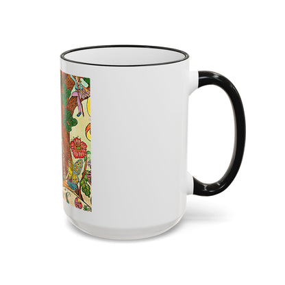 Accent Rim and Handle Mug 11oz - The Land of the Wind Fairies