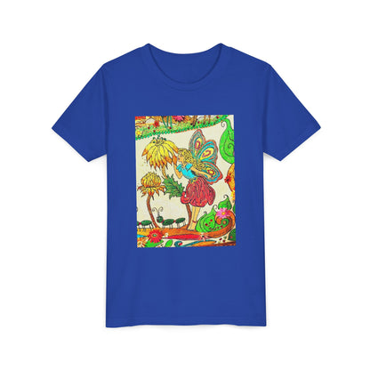 Youth Short Sleeve Tee – The Land of Wind Fairies™ series - Flower Kiss