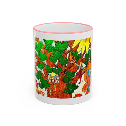 Accent Rim and Handle Mug 11oz - The Land of the Wind Fairies