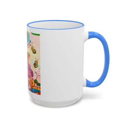 Accent Rim and Handle Mug 11oz - The Land of the Wind Fairies