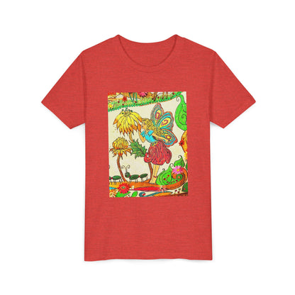 Youth Short Sleeve Tee – The Land of Wind Fairies™ series - Flower Kiss