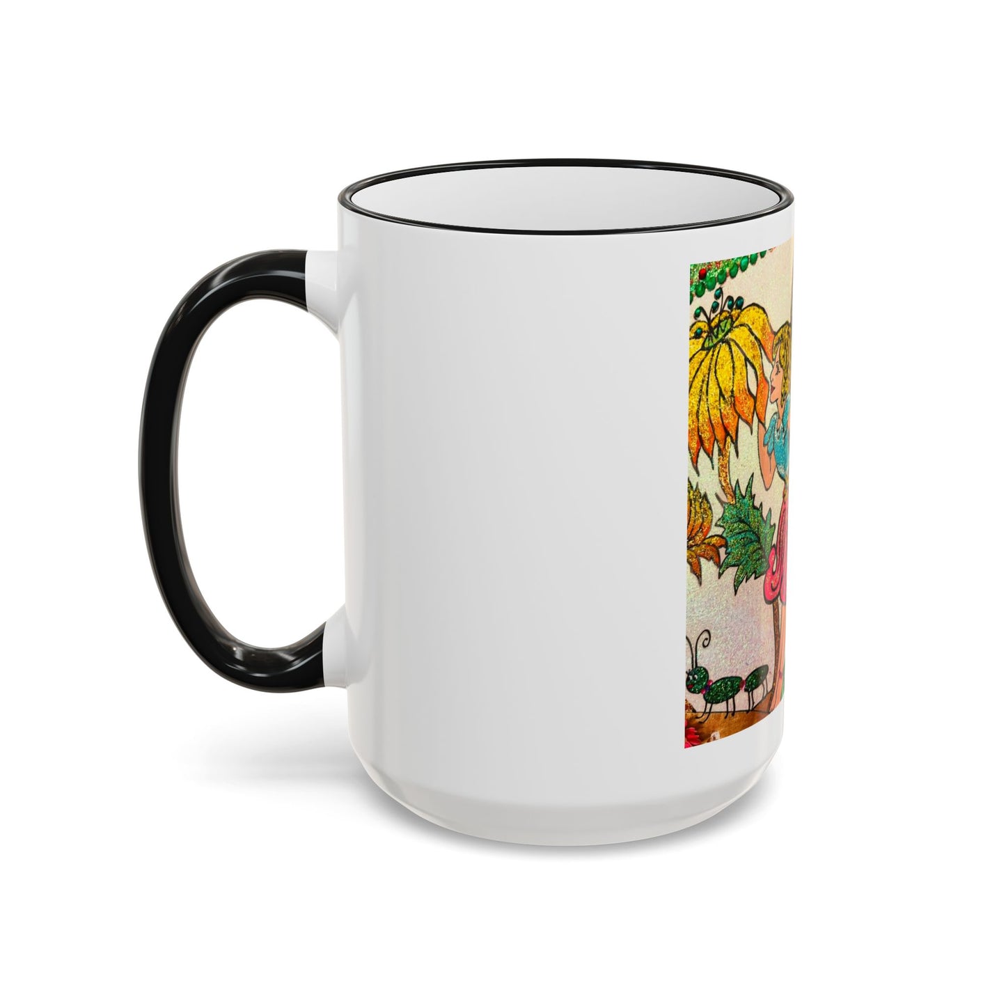 Magical Accent Rim & Handle Mug – Land of Wind Fairies™  Flower Kiss