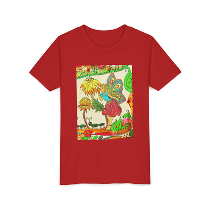 Youth Short Sleeve Tee – The Land of Wind Fairies™ series - Flower Kiss