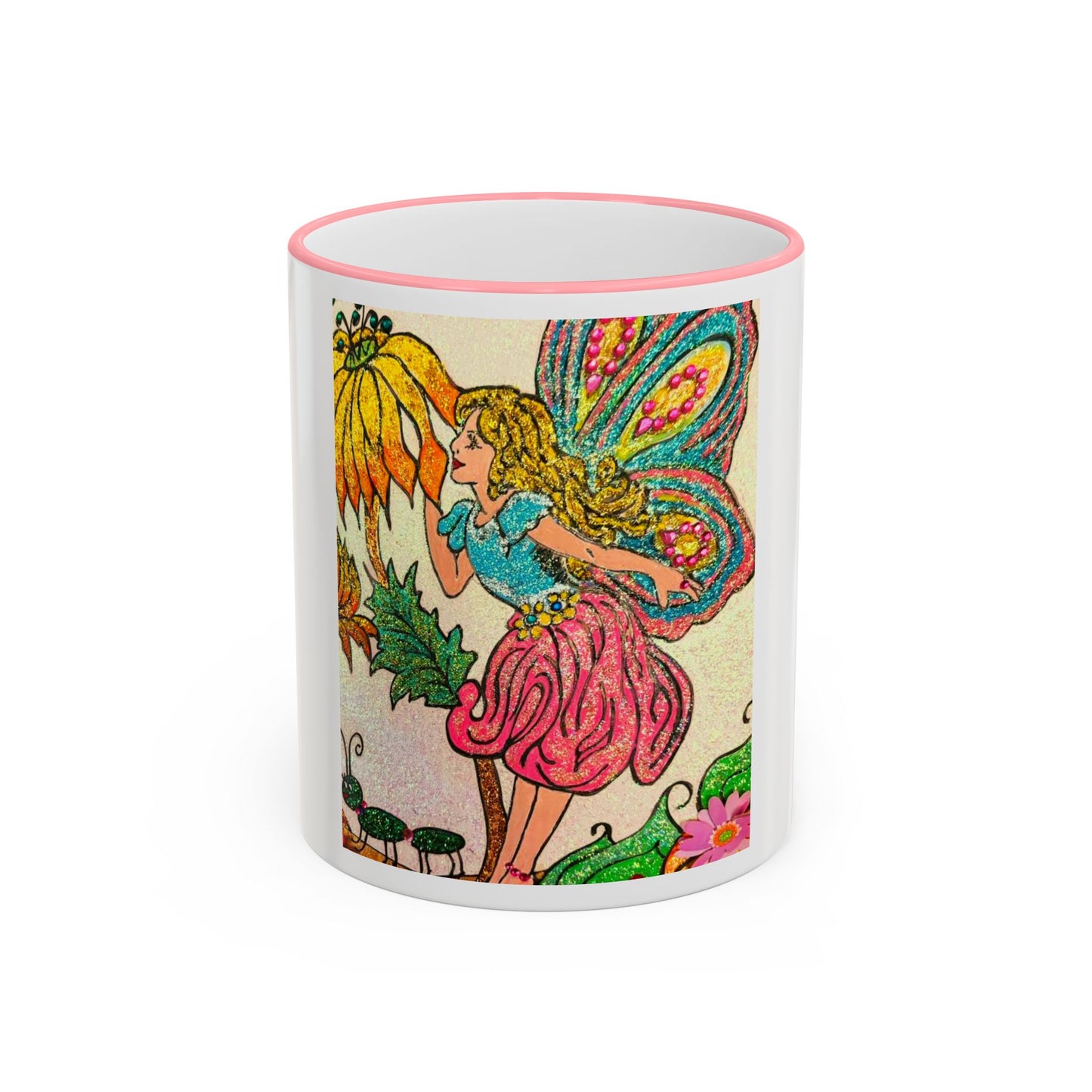 Magical Accent Rim & Handle Mug – Land of Wind Fairies™  Flower Kiss