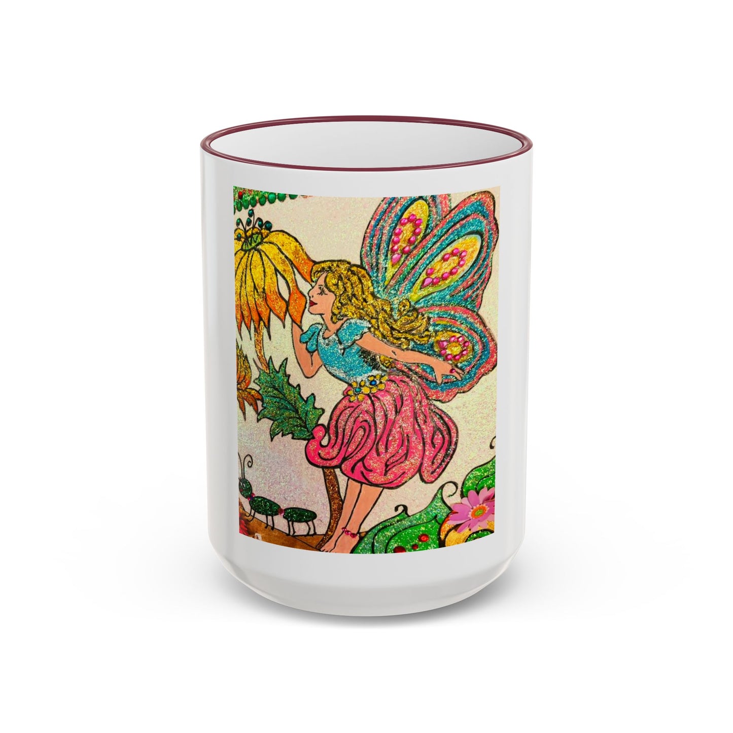Magical Accent Rim & Handle Mug – Land of Wind Fairies™  Flower Kiss