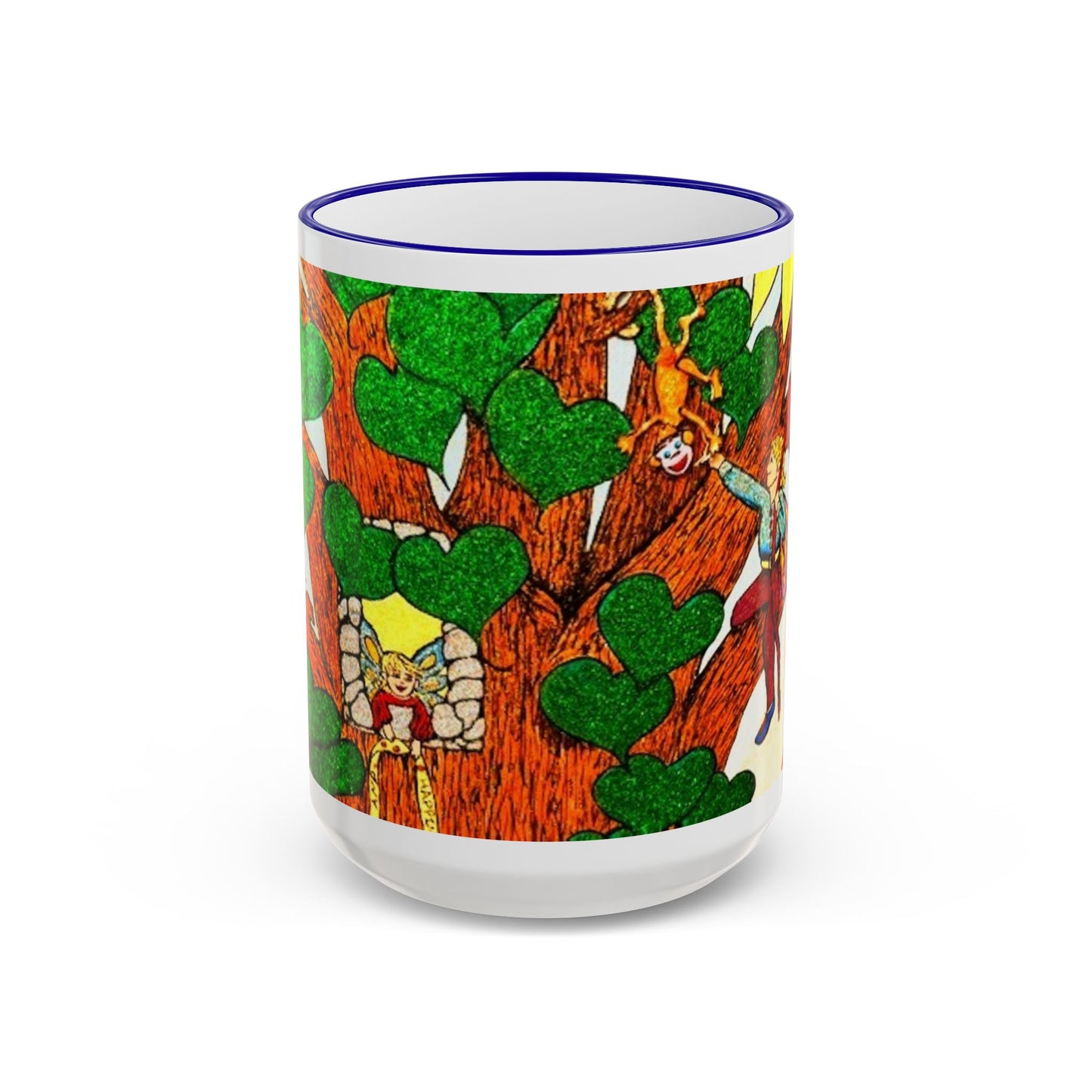 Accent Rim and Handle Mug 11oz - The Land of the Wind Fairies